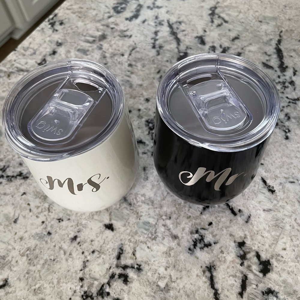 Mr & Mrs Wine Cups